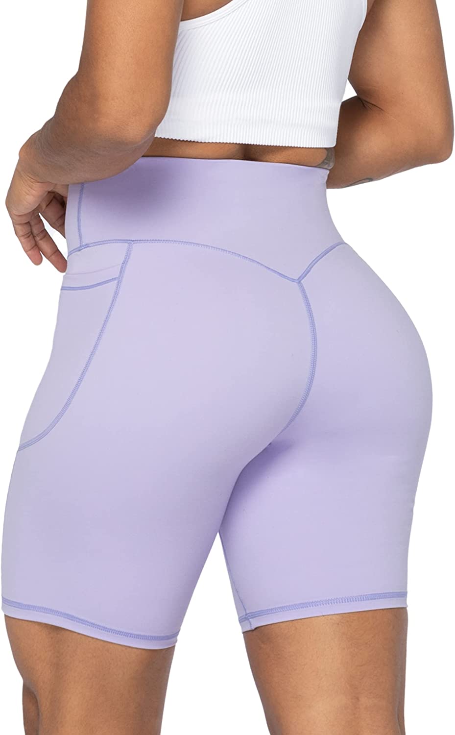 Sunzel 8 / 5 / 3 Biker Shorts for Women with Pockets, High