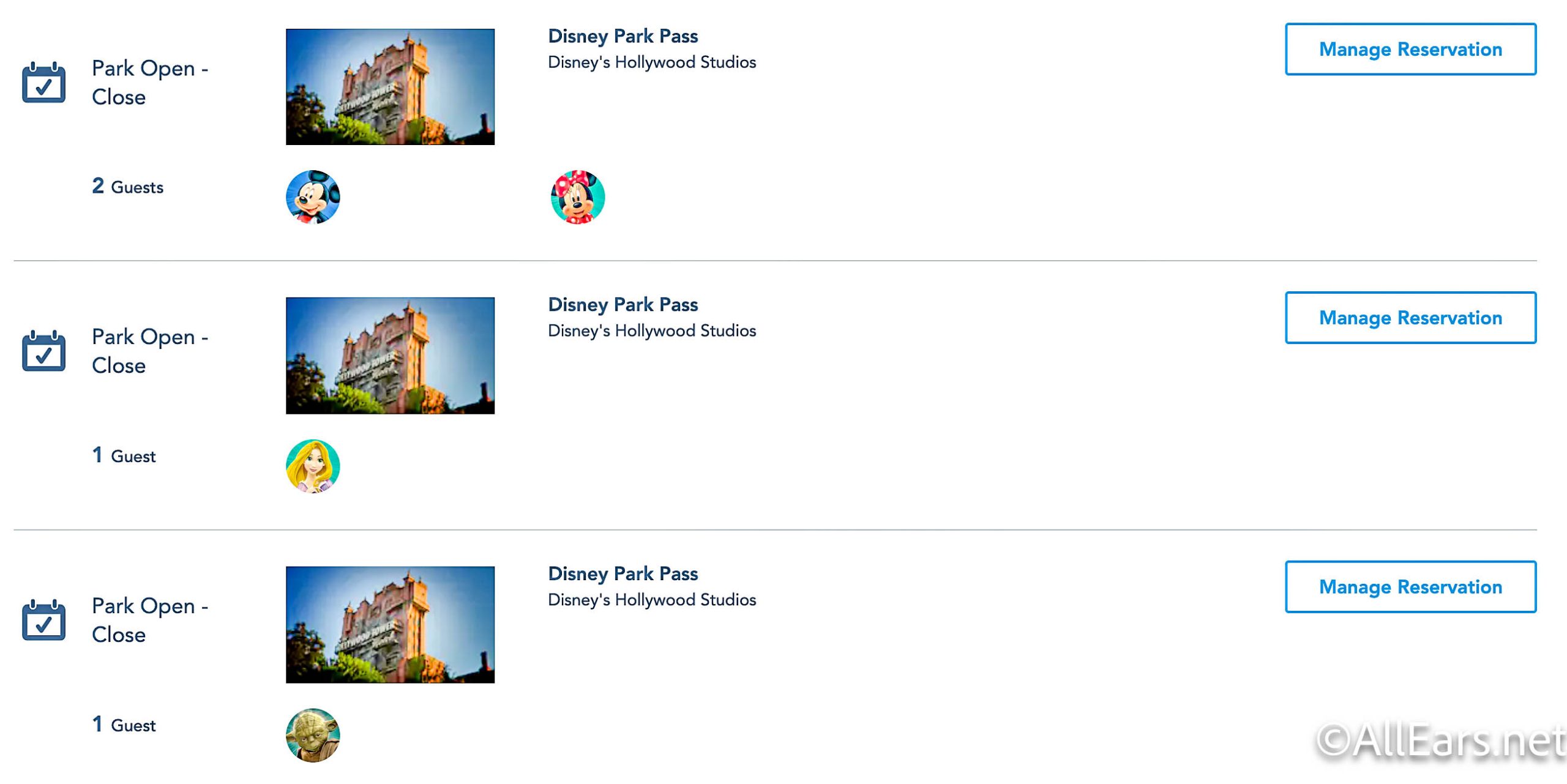 How to Cancel a Disney Park Pass Reservation 