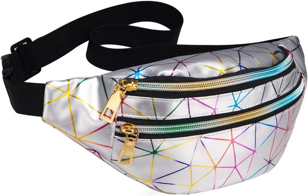 Holographic Silver Fanny Pack