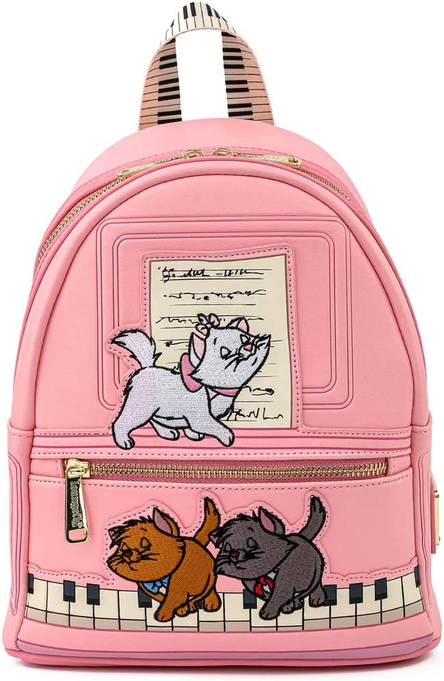 Loungefly Disney Aristocats Piano Kitties Womens Double Strap Shoulder Bag Purse