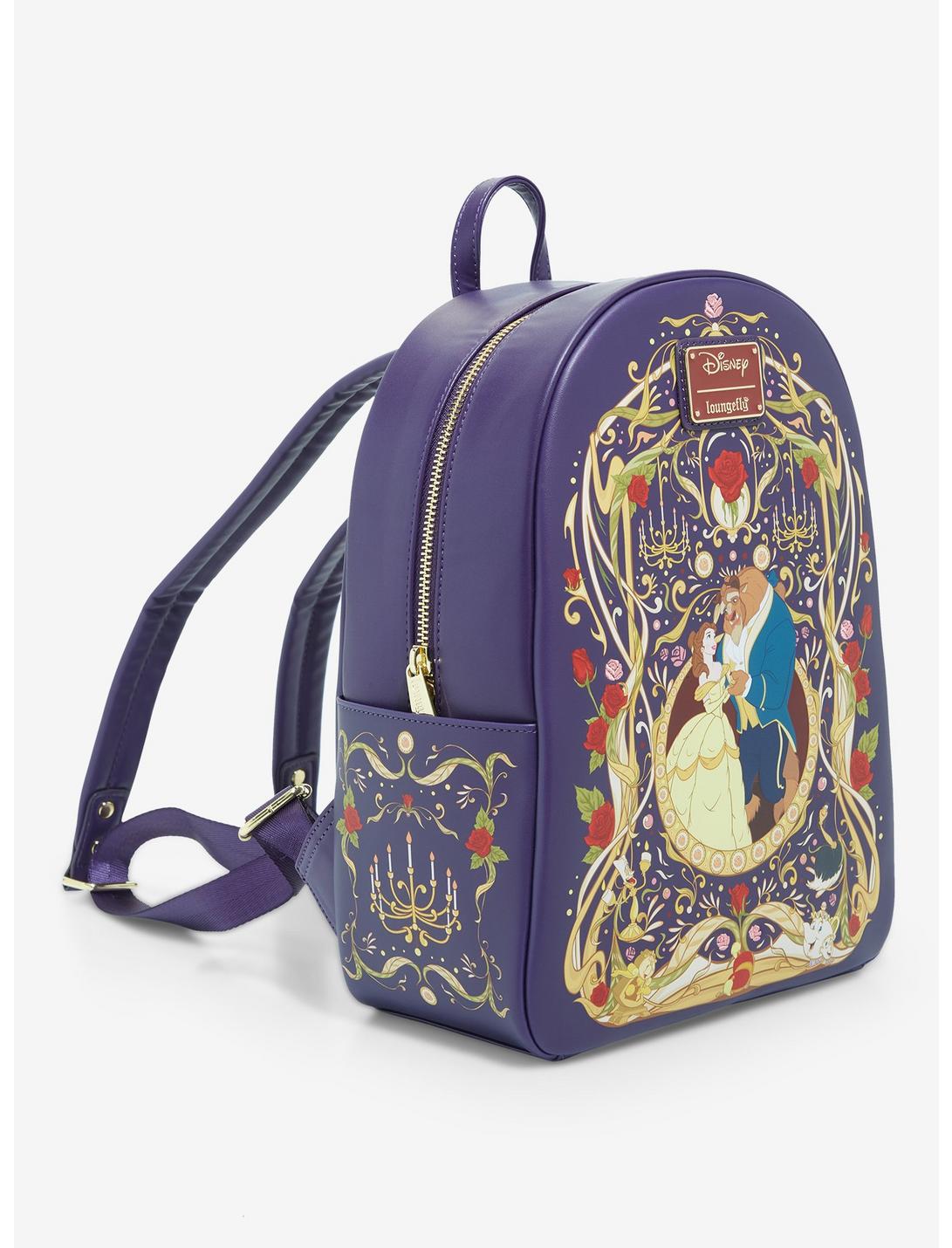 Loungefly Disney Beauty and the Beast Belle & Beast Ornate Mini Backpack - BoxLunch Exclusive