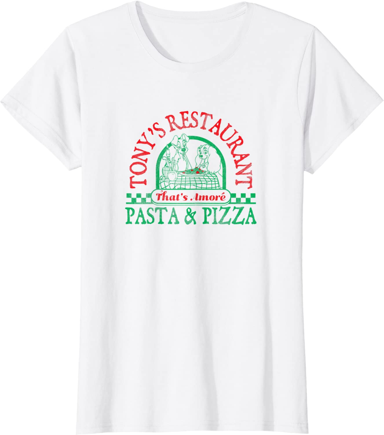 Disney Lady And The Tramp Tony's Restaurant That's Amore T-Shirt