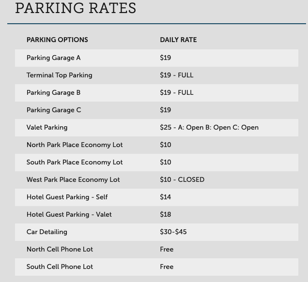 Park To Fly Orlando new reduced rates from $15.00 per day. Offering full  service self and valet parking near MCO Orlando Airport with cheap long  term rates.