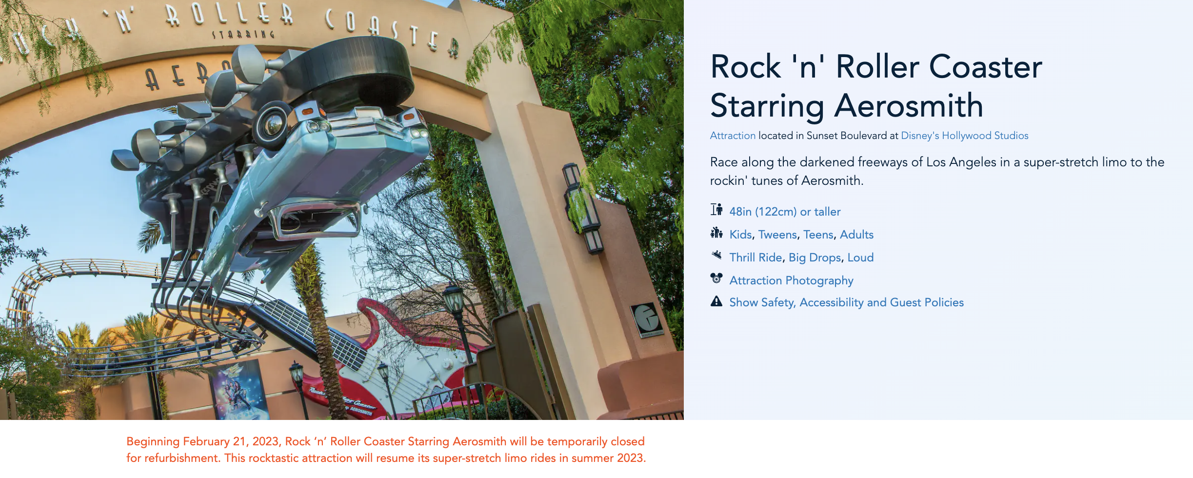 Why Disney World's Rock 'n' Roller Coaster is Closing in 2023 - Parade