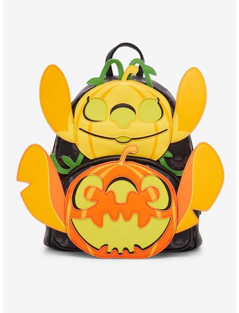 Loungefly Disney Halloween Allover Print Pumpkin & Ghost Mini Backpack