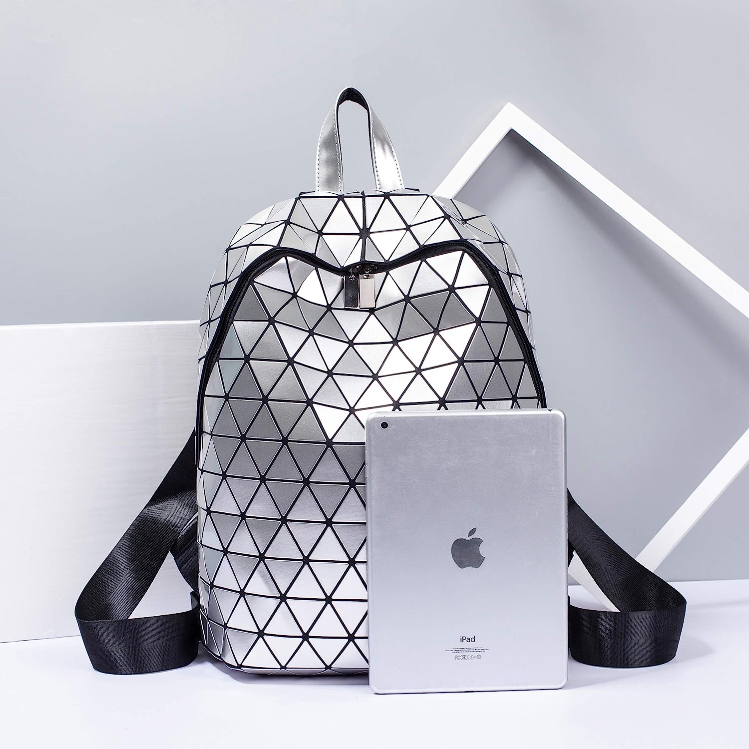 Geometric Luminous Handbag Purse Lattice Luminesk Holographic Reflective  Large Tote Shoulder Bag for Women Girl Gifts - Walmart.com | Shoulder bag,  Handbag, Large tote