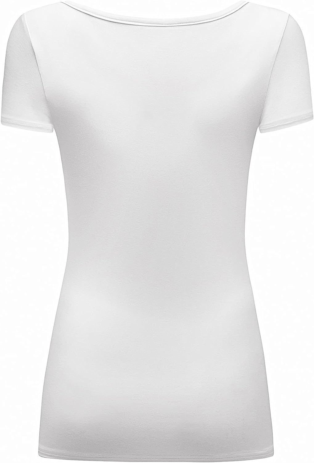 OThread & Co. Women's Short Sleeve T-Shirt Scoop Neck Basic Layer Stretchy Shirts
