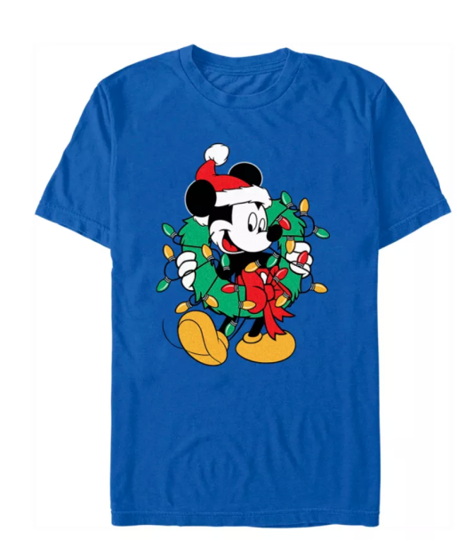 Disney Mickey and Friends Group Shot Christmas Wreath Gifts Unisex Adult  T-Shirt