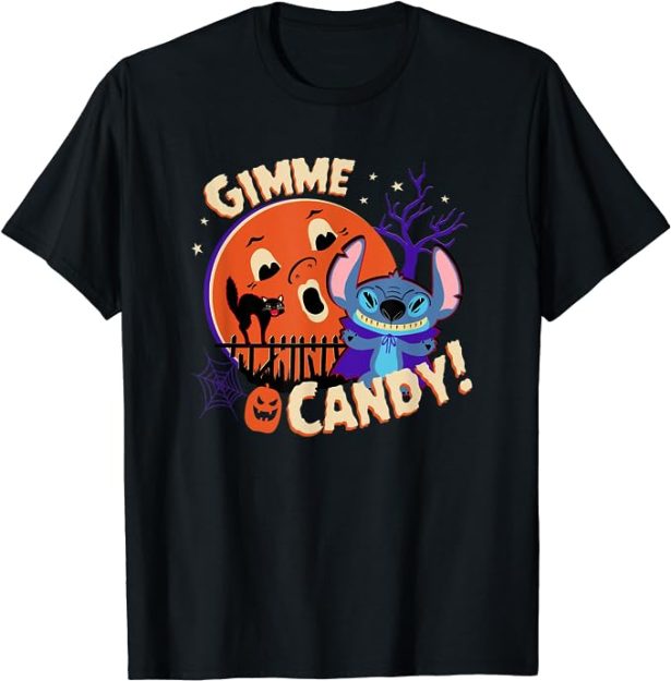 Stitch Cute Halloween Costume Shirt, Mickey Not So Scary Party Tee