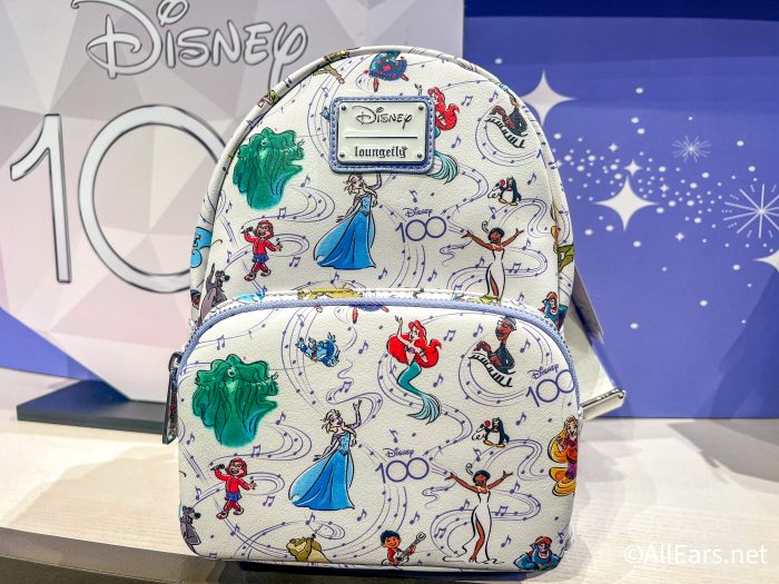 New Disney 100 decades Loungefly bag featuring Louis and Ray from The