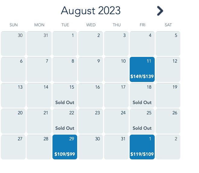 2023 wdw my Disney experience mickeys not so scary halloween party mnsshp sold out dates august