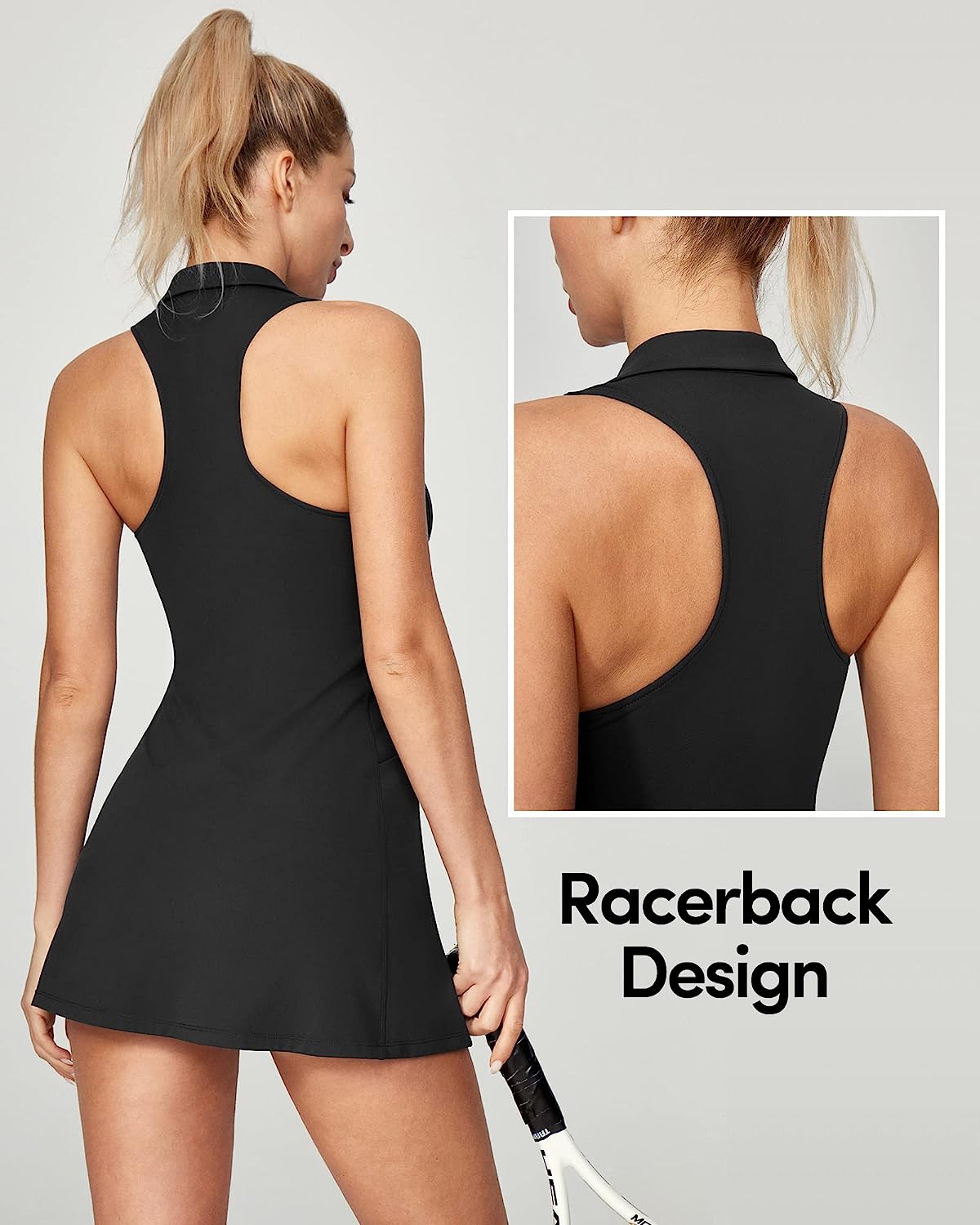  Womens Tennis Dress with Shorts Underneath Workout