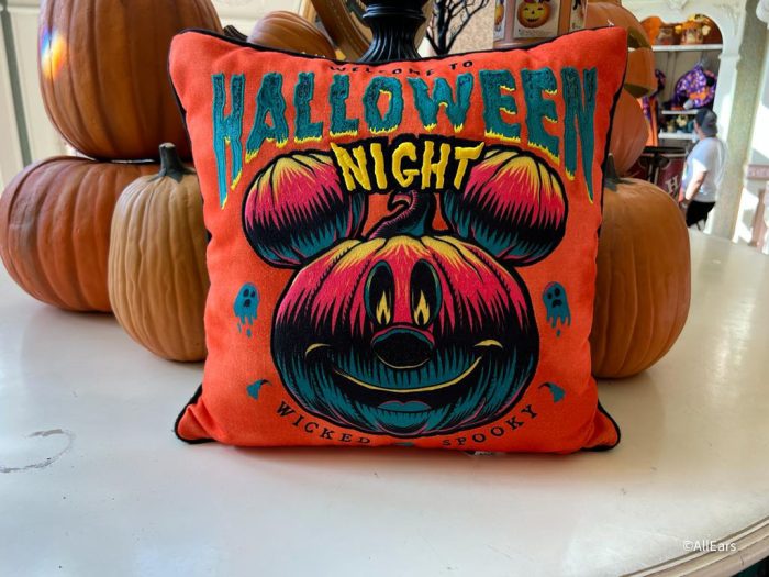 Disney Throw Pillow - Halloween Night - Mickey Jack O Lantern