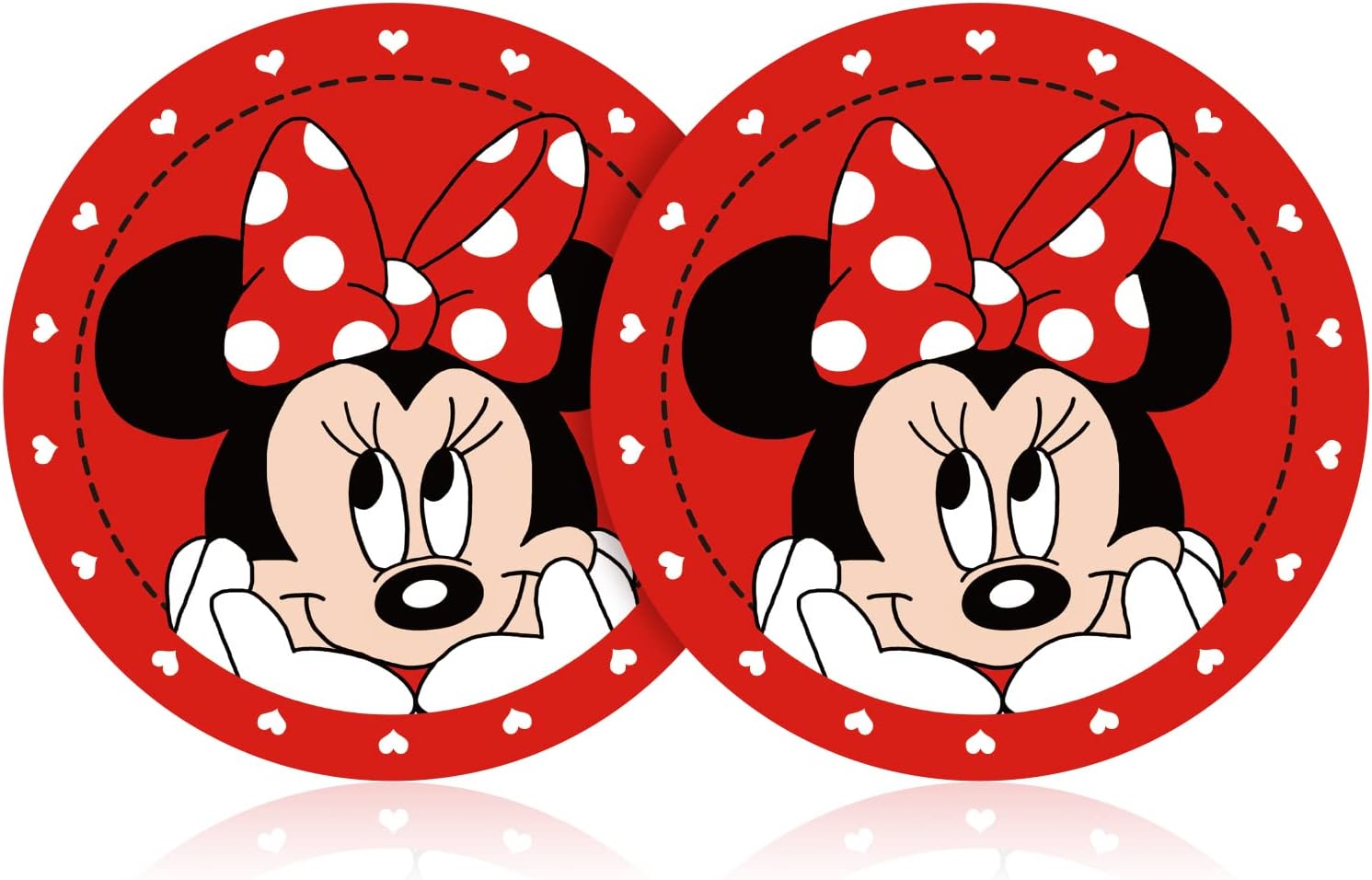 Car Cup Holder Coaster 2PCS Cute Car Coasters for Minnie Mouse