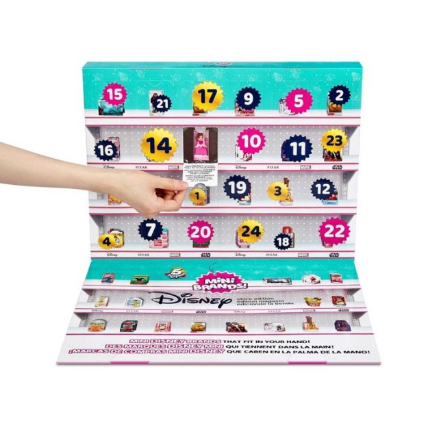 5 Surprise Disney Mini Brands Series 2 Advent Calendar Open