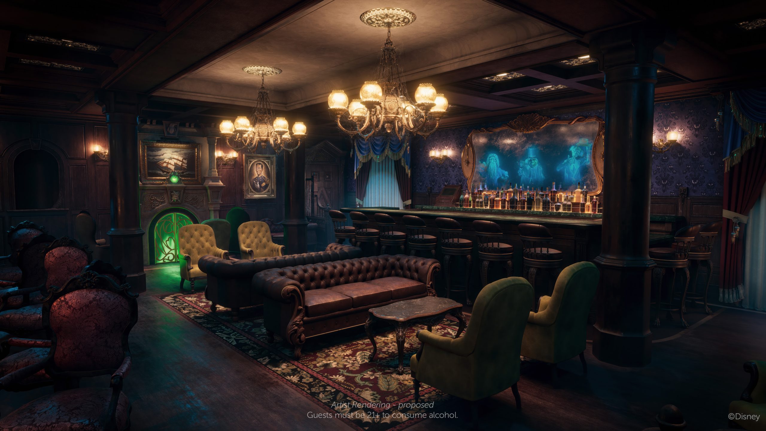 Is Disney Keeping a SECRET About a Haunted Mansion Bar on the NEW Destiny Cruise Ship?