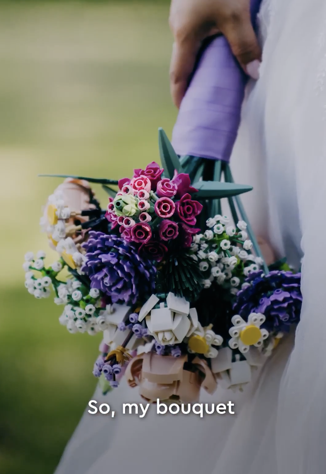 Lego bridal bouquet