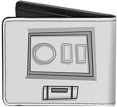 Buckle-Down - Cartera Bi-Fold - Hebilla De La PU Bifold Wallet - 100