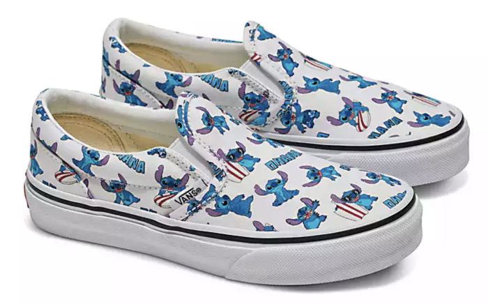 Vans Disney x Customs Lilo & Stitch Slip-On Shoes