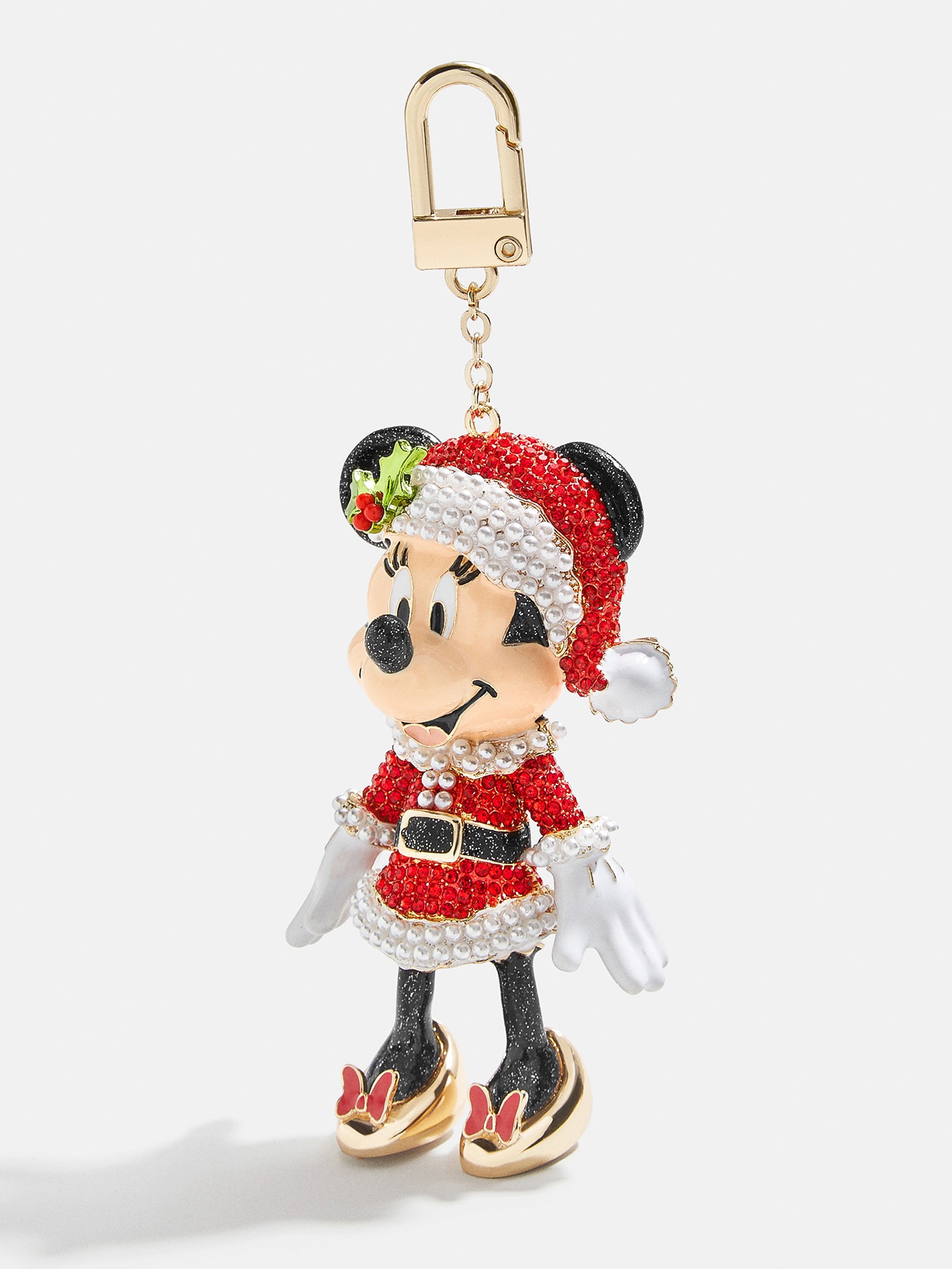 Minnie Mouse Mrs. Claus Disney Bag Charm