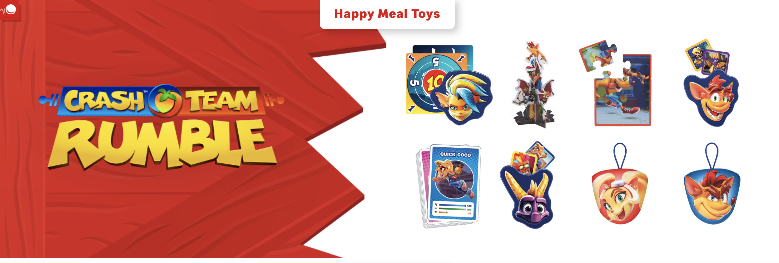 2023 CRASH TEAM RUMBLE set of 8 McDONALD'S HAPPY MEAL COLLECTIBLES VIDEO  REVIEW 