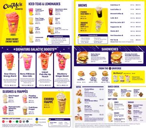 CosMc's full menu - AllEars.Net