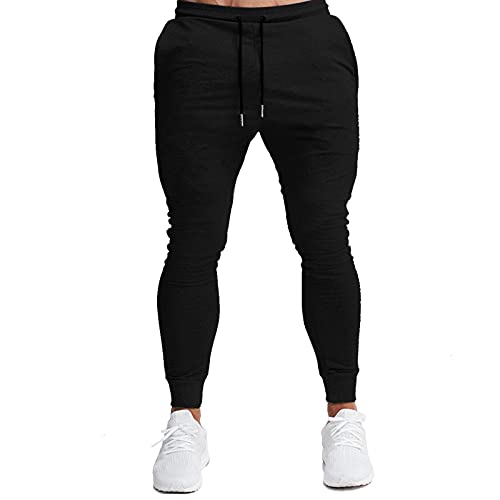 BUXKR Men's Slim Joggers Workout Pants for Gym Running and Bodybuilding ...