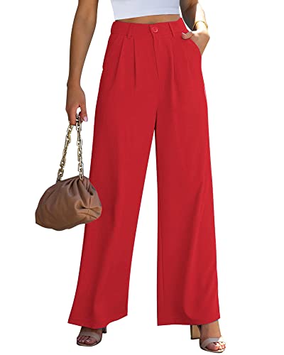 GRAPENT Wide Leg Pants for Women Work Business Casual High Waisted Dress  Pants Flowy Trousers Office 