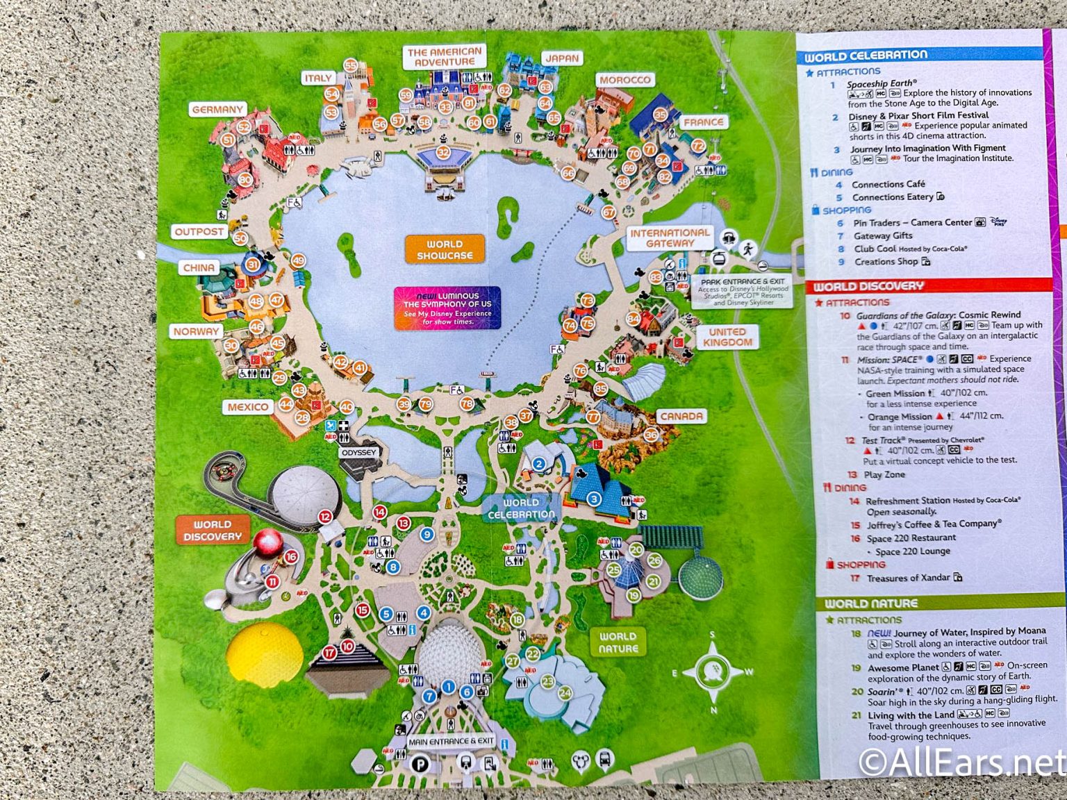 New EPCOT Park Map Shows Off Big CHANGES