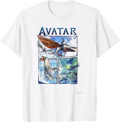 Avatar: The Way of Water Air And Sea Flight Panels T-Shirt