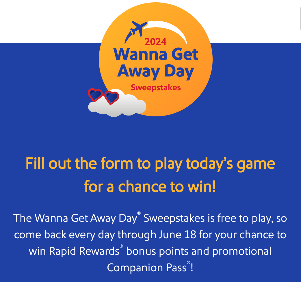 Southwest Airlines Is Giving Away TONS of Prizes in Latest Sweepstakes