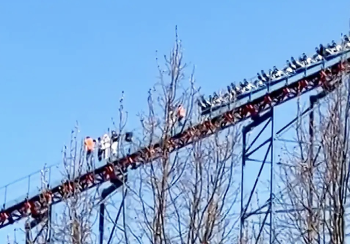 Riders Forced To Walk Down 208 Feet After Being Stranded on Roller Coaster