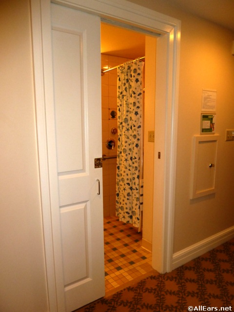 Sliding Door Entrance to Bathroom