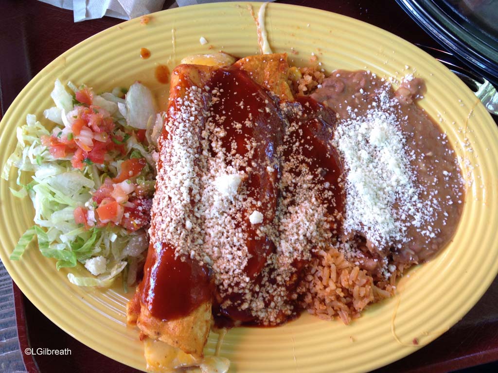Red Chile Enchilada Platter