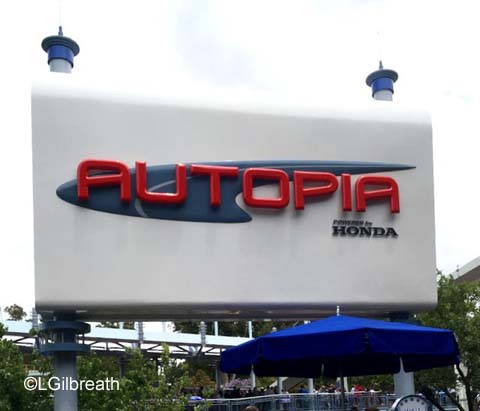 Tomorrowland Autopia Tomorrowland Disneyland Autopia sign