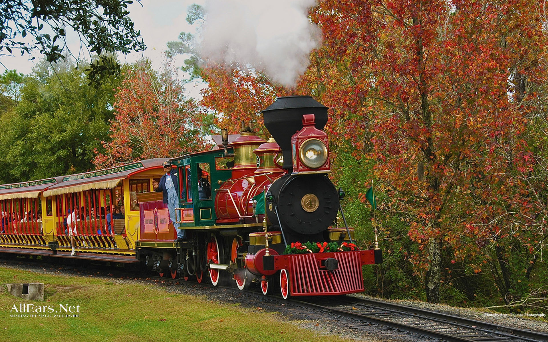 disney world park train tour